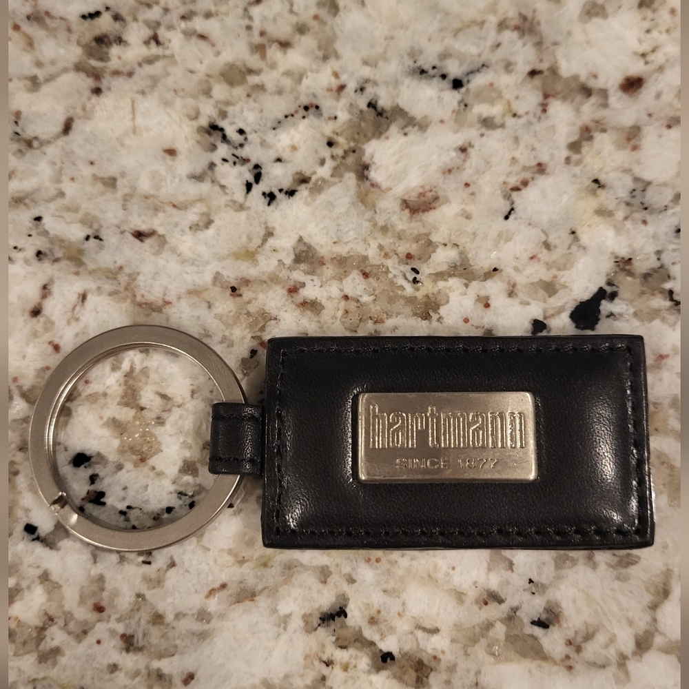 NWOT Black Leather Keychain